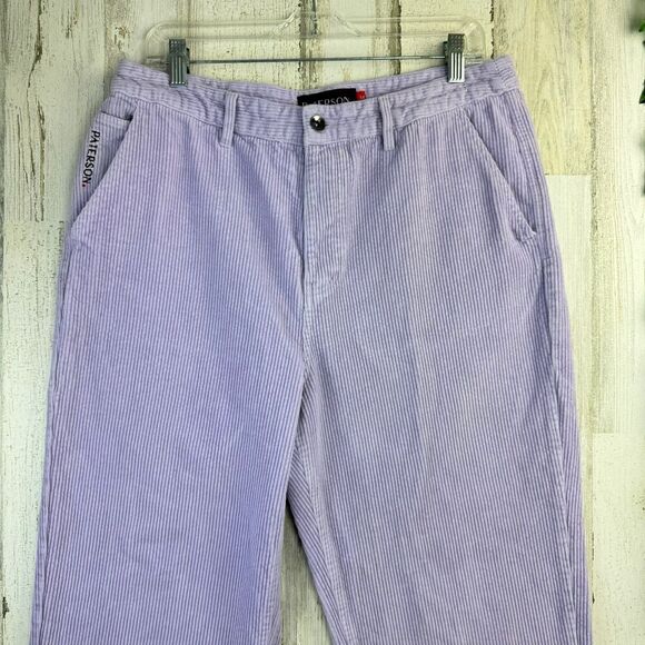 Paterson Made For Play Wide Leg Lavender Corduroy Skate Pants SZ 34 - Picture 4 of 11